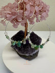Peruvian Opal Earrings - Sterling Silver Hoop Dangles with Czech Glass Beads