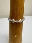 Blue Lace Agate, & Moonstone Peace Bracelet - MoonlitSparkleShop