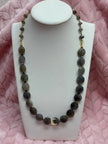 Labradorite Crystal Necklace – Gold Accents & Iridescent Gemstone Jewelry