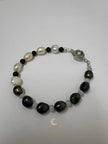 Between Shadow & Light Bracelet – Moonstone, Black Spinel & Pearl | The Knowing Collection