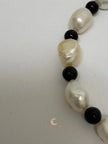 Between Shadow & Light Bracelet – Moonstone, Black Spinel & Pearl | The Knowing Collection