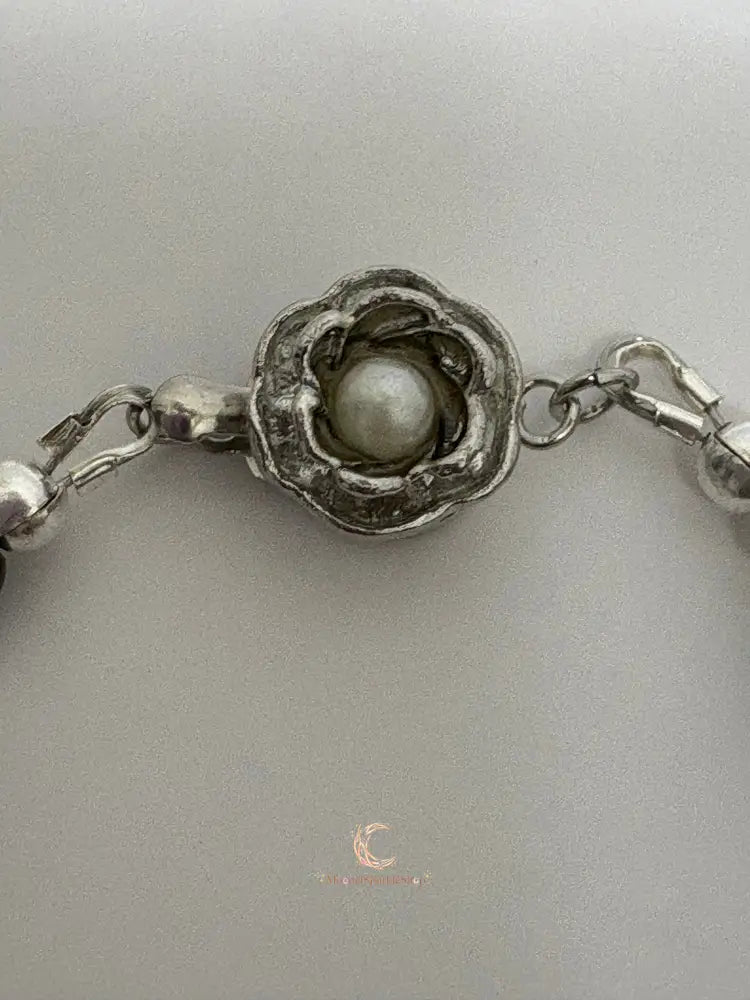 Between Shadow & Light Bracelet – Moonstone, Black Spinel & Pearl | The Knowing Collection