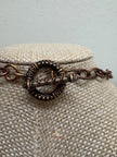 Raw Carnelian Necklace – Chunky Gemstone Antiqued Copper Statement Jewelry