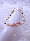Blush Baroque Pearl Bracelet with Gold Accents | Knowing Collection