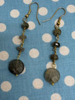 Labradorite Drop Earrings – Gold Plated French Wire Gemstone Jewelry for Women