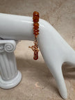 Sunstone Bracelet – Red Orange Gemstone Copper Healing Crystal Jewelry