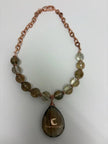 Rutilated Quartz Pendant Necklace – Bold Natural Gemstone Statement Jewelry