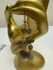Labradorite Drop Earrings – Gold Plated French Wire Gemstone Jewelry for Women