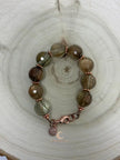 Rutilated Quartz Bracelet - Handmade Copper Gemstone Jewelry