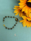 Labradorite Bracelet – Iridescent Gemstone Crystal Jewelry with Gold Plated Clasp