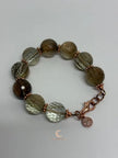 Rutilated Quartz Bracelet - Handmade Copper Gemstone Jewelry