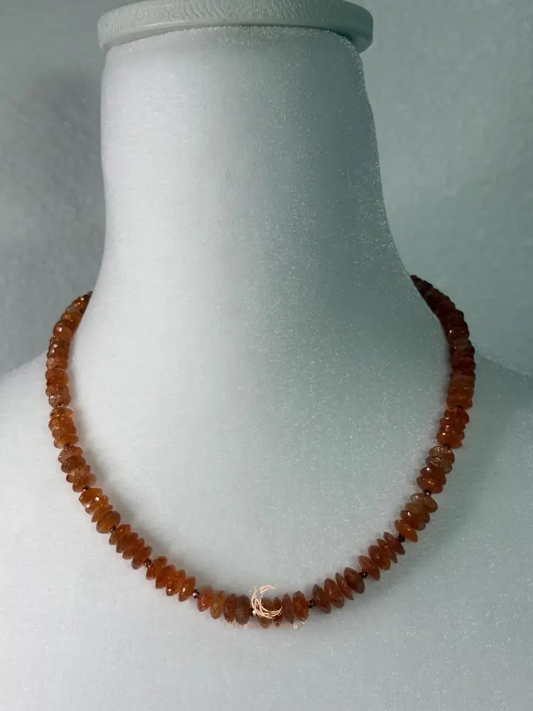 Sunstone Necklace – Copper Healing Crystal Gemstone Energy Jewelry