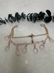 Rose Quartz Teardrop Necklace – Rose Gold Plated Chain Gemstone Jewelry
