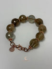 Rutilated Quartz Bracelet - Handmade Copper Gemstone Jewelry
