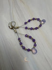 Lavender Quartz Drop Earrings - Czech Crystal Teardrop Sterling Silver