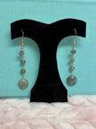 Labradorite Drop Earrings – Gold Plated French Wire Gemstone Jewelry for Women