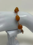 Carnelian & Copper Bracelet – Chunky Gemstone Statement Jewelry