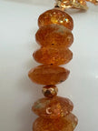 Sunstone Bracelet – Red Orange Gemstone Copper Healing Crystal Jewelry