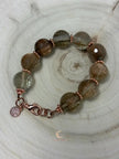 Rutilated Quartz Bracelet - Handmade Copper Gemstone Jewelry