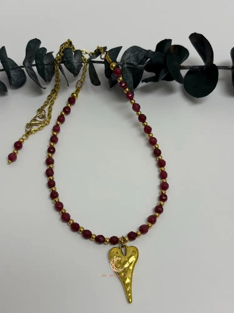Red Andalusite Pendant Necklace – 18.5