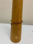 Red Andalusite Bracelet – Gold Plated Gemstone Stackable Jewelry