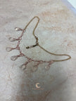 Rose Quartz Teardrop Necklace – Rose Gold Plated Chain Gemstone Jewelry