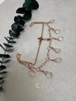 Rose Quartz Teardrop Necklace – Rose Gold Plated Chain Gemstone Jewelry