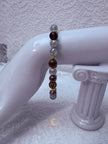 Autumn’s Quiet Light Smoky Quartz & Mystic Moonstone Bracelet – 8 Inch