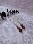 Autumn’s Quiet Light Smoky Quartz & Mystic Moonstone Drop Earrings