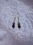 Autumn’s Quiet Light Smoky Quartz & Mystic Moonstone Drop Earrings