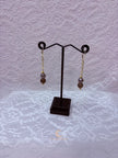 Autumn’s Quiet Light Smoky Quartz & Mystic Moonstone Drop Earrings