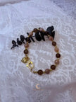 Eclipse of the Light Bracelet | Smoky Quartz, Sunstone & 18K Gold Filled