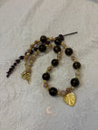 Eclipse of the Light Necklace | Smokey Quartz, Sunstone & 18K Gold Filled