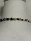 Between Shadow & Light Necklace – Pearl, Moonstone & Black Spinel Asymmetrical Necklace