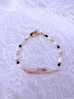 Blush Baroque Pearl Bracelet with Gold Accents | Knowing Collection