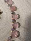 Ethereal Bloom Necklace - Pink Chalcedony, Lavender Jade & 18K Gold Filled Necklace
