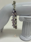 Mystic Moonstone and Pink Keshi Pearl 2 Strand Bracelet