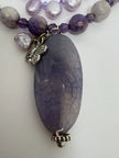 Mystic Moonstone Pink Keishi Pearl Necklace | Handcrafted Gemstone Jewelry