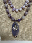 Mystic Moonstone Pink Keishi Pearl Necklace | Handcrafted Gemstone Jewelry