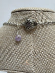 Mystic Moonstone Pink Keishi Pearl Necklace | Handcrafted Gemstone Jewelry