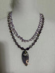 Mystic Moonstone Pink Keishi Pearl Necklace | Handcrafted Gemstone Jewelry