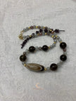 Autumn’s Quiet Light — Smoky Quartz, Mystic Moonstone & Agate Statement Necklace