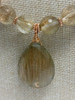 Rutilated Quartz Pendant Necklace – Bold Natural Gemstone Statement Jewelry