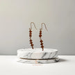 Sunstone Copper Drop Earrings – Handmade Healing Crystal Gemstone Jewelry