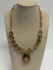 Rutilated Quartz Pendant Necklace – Bold Natural Gemstone Statement Jewelry