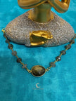 Labradorite Bracelet – Iridescent Gemstone Crystal Jewelry with Gold Plated Clasp