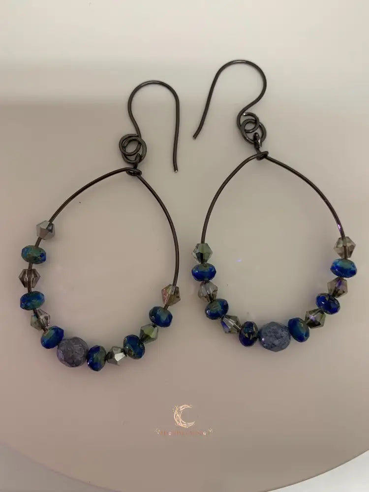 Czech Glass Crystal Teardrop Earrings – Elegant Dangle Drop Jewelry for Women