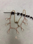 Rose Quartz Teardrop Necklace – Rose Gold Plated Chain Gemstone Jewelry