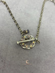 Tanzanite Opal Moonstone Necklace - Lavender Rose Pendant Sterling Silver
