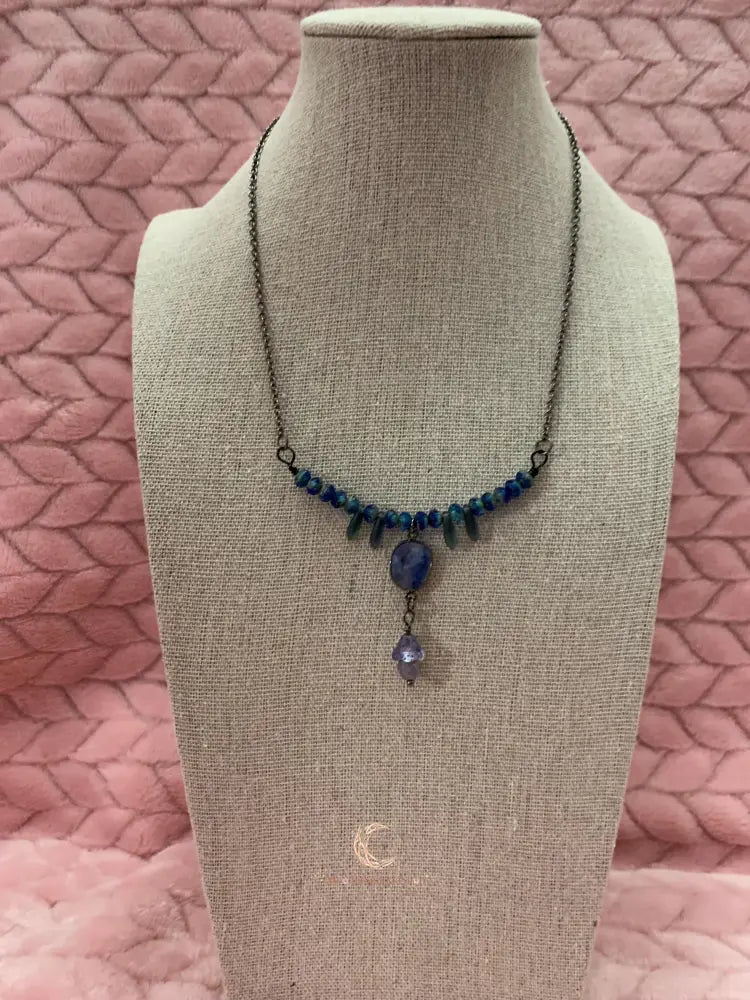 Labradorite Pendant Necklace – Healing Crystal Boho Gemstone Jewelry